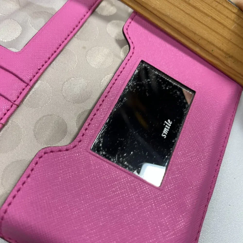 KATE SPADE Wallet Cedar Street iPhone Wristlet Saffiano Leather Case Pink